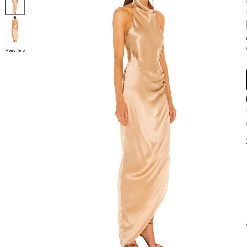 Amanda Uprichard X REVOLVE Samba Gown- Open Back - NEVER Worn!